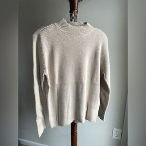 Karen Scott Cream Turtleneck Sweater